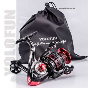 New 13+1BB Spinning Fishing Reel Gear Ratio 5.2:1 2000-7000 Series Metal Front Drag Handle Spool Saltwater Fishing Accessories