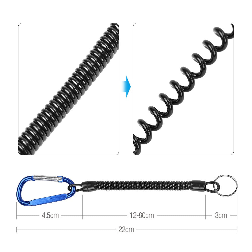 DONQL Multifunctional Fishing Pliers Scissors Line Cutter Hook Remover Fishing Clamp Accessories Tools With Lanyards Spring Rope