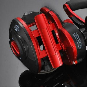 Lizard 18*1BB Metal Baitcasting Fishing Reel 8.1:1 Long Shot Left / Right Hand Fishing Wheel Bait Casting Fishing Reel