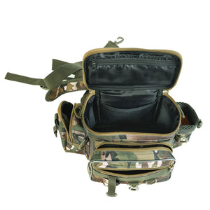 Multifunctional Fishing Bags Canvas Lure Waist Pack Messenger Pole Package 3 Layer Fishing Bag Carp Tackle 40 * 23 * 7cm