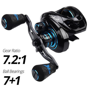 KastKing 2019 New Crixus Super Light Baitcasting Fishing Reel Dual Brake System Freshwater 8KG Drag Casting Reel Fishing Coil